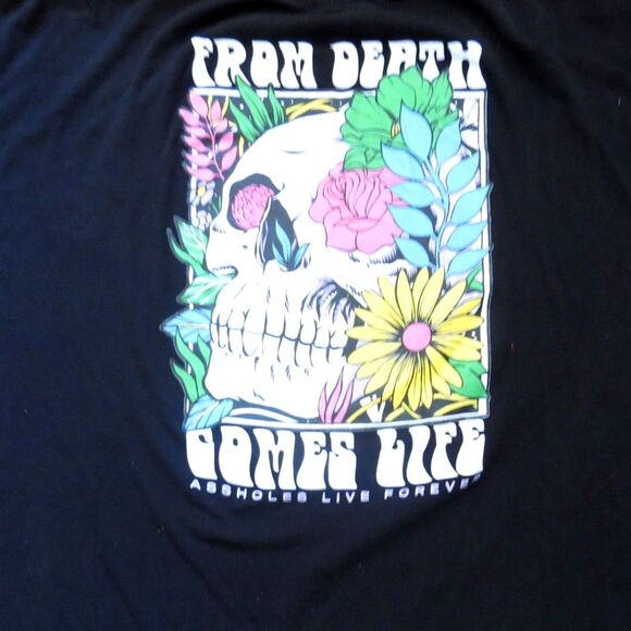 assholes live forever Other - Assholes Live Forever From Death Comes Life Skull T Black Cotton 3XL EUC ALF